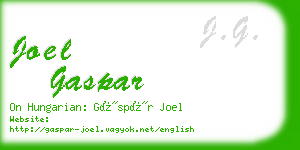 joel gaspar business card